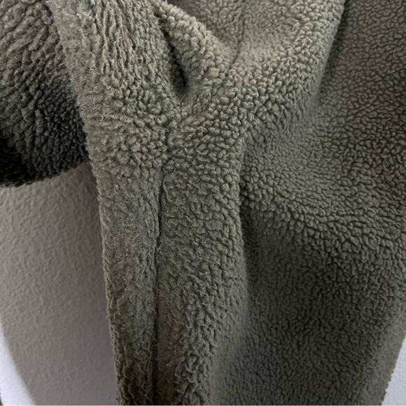 Entire Studios Sherpa Fluffy Green Sweatpants Wide Leg Womens Pant Size L - Picture 5 of 7